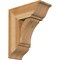 Ekena Millwork Thorton Traditional Rough Sawn Bracket w/ Offset Brace, Western Red Cedar, 8"W x 18"D x 22"H BKT0806X18X22THR01RWR - alternate 1